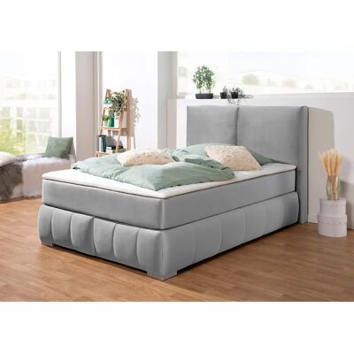 Guido Maria Kretschmer Home & Living Wehma Silber Boxspringbett - Boxspringbett Guido Maria Kretschmer Home & Living Wehma Silber Boxspringbett - Boxspringbett