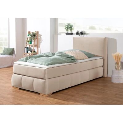 Guido Maria Kretschmer Wehma Boxspringbett - Beige, 100x200cm, H54cm - Boxspringbett Guido Maria Kretschmer Wehma Boxspringbett - Beige, 100x200cm, H54cm - Boxspringbett