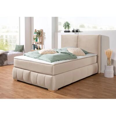 Guido Maria Kretschmer Wehma Boxspringbett - Beige - 140x220cm Guido Maria Kretschmer Wehma Boxspringbett - Beige - 140x220cm