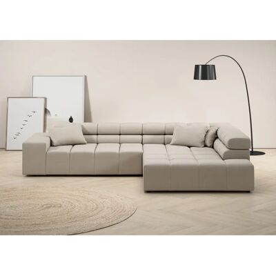 INOSIGN Ancona L-Form Sofa - Taupe - Relaxcouch rechts INOSIGN Ancona L-Form Sofa - Taupe - Relaxcouch rechts