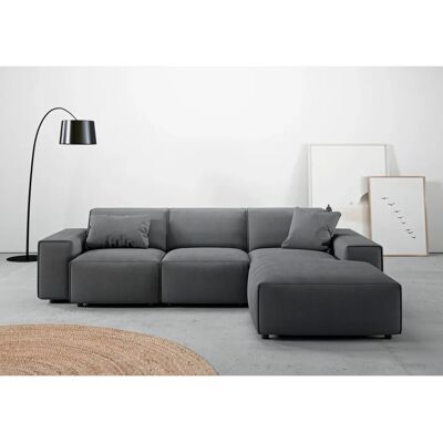 andasu202fNordic Interior Glimminge Sofa - Pflegeleicht, Anthrazit, Ottomane rechts andasu202fNordic Interior Glimminge Sofa - Pflegeleicht, Anthrazit, Ottomane rechts