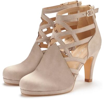 LASCANA Beigene Vegane Leder Stiletto Stiefel - Stiefel LASCANA Beigene Vegane Leder Stiletto Stiefel - Stiefel