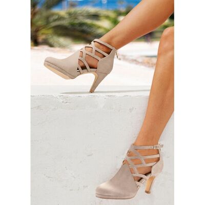 LASCANA Beiges Vegane Stiefeletten - Boots LASCANA Beiges Vegane Stiefeletten - Boots