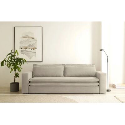 Places of Style Piaggi 3-Sitzer Sofa - Webvelours, Beige - Couch Places of Style Piaggi 3-Sitzer Sofa - Webvelours, Beige - Couch