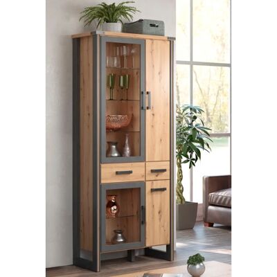 HOME AFFAIRE Mia - Moderne FSC Holz Vitrine mit 4 Türen HOME AFFAIRE Mia - Moderne FSC Holz Vitrine mit 4 Türen
