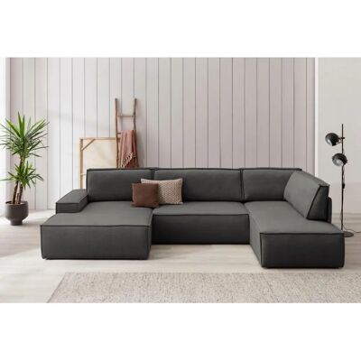 Home affaire Sherwood U-Form Samtvelours Schlafsofa Home affaire Sherwood U-Form Samtvelours Schlafsofa