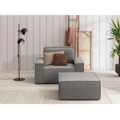 Home Affaire Sherwood Sessel - Elegantes Grau Samtvelours-Set Home Affaire Sherwood Sessel - Elegantes Grau Samtvelours-Set