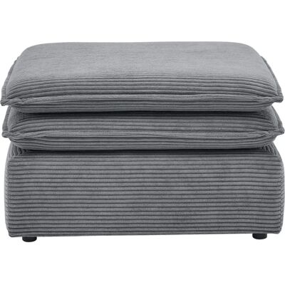 Places of Style Piagge Grau 2-Sitzer Sofa & Hocker - Sitzgruppe Places of Style Piagge Grau 2-Sitzer Sofa & Hocker - Sitzgruppe