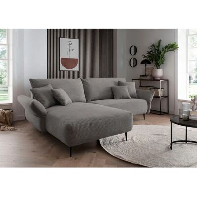 INOSIGN Amarena L-Form Sofa - Ecksofa in Grau, Cord INOSIGN Amarena L-Form Sofa - Ecksofa in Grau, Cord