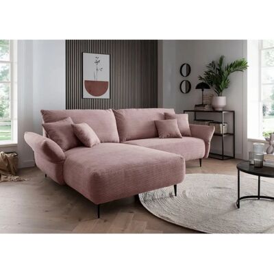 INOSIGN Amarena L-Form Sofa - L-förmiges Cord Sofa mit Kissen INOSIGN Amarena L-Form Sofa - L-förmiges Cord Sofa mit Kissen