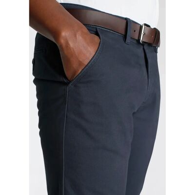 DELMAO Herren Chinohose - Slim Fit, Größe 38, Blau DELMAO Herren Chinohose - Slim Fit, Größe 38, Blau