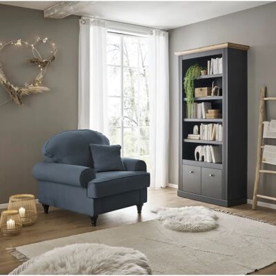 HOME AFFAIRE Westminster Blau Microfaser Sessel HOME AFFAIRE Westminster Blau Microfaser Sessel
