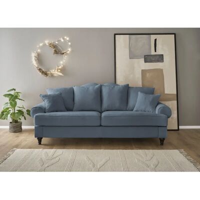 Home affaire Westminster Blau Microfaser 3-Sitzer - Sofa Home affaire Westminster Blau Microfaser 3-Sitzer - Sofa