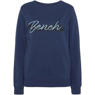 BENCH Lounge Sweatshirt - Basic, Bequem, Marineblau BENCH Lounge Sweatshirt - Basic, Bequem, Marineblau