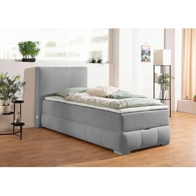 Guido Maria Kretschmer Wehma Boxbett - Grau, 100x200cm, Stauraum, 7-Zonen-Federkern Guido Maria Kretschmer Wehma Boxbett - Grau, 100x200cm, Stauraum, 7-Zonen-Federkern