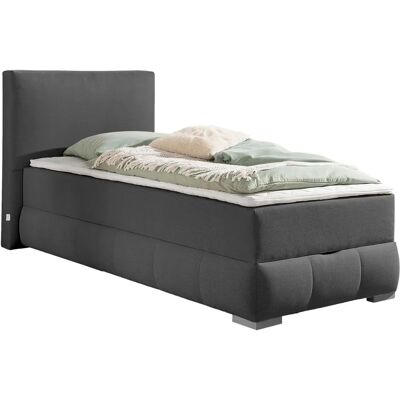 Guido Maria Kretschmer Wehma Boxspringbett - Grau, 100x200cm, H3 Guido Maria Kretschmer Wehma Boxspringbett - Grau, 100x200cm, H3