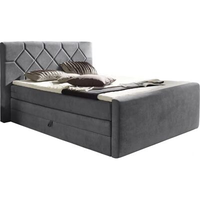PLACES OF STYLE Atlanta Graues Boxspringbett - Boxspringbett PLACES OF STYLE Atlanta Graues Boxspringbett - Boxspringbett