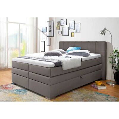 INOSIGN Airdrie Boxspringbett - Luxus-Kunstleder, 140x200 cm INOSIGN Airdrie Boxspringbett - Luxus-Kunstleder, 140x200 cm