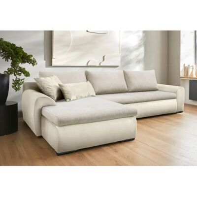 Home Affaire Win L-Form Beige Sofa - Couch Home Affaire Win L-Form Beige Sofa - Couch