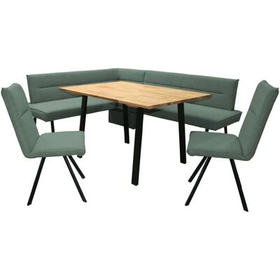 HOME AFFAIRE Sava Eckbankgruppe - Sitzmöbel-Set, grün, 211x84x170 cm HOME AFFAIRE Sava Eckbankgruppe - Sitzmöbel-Set, grün, 211x84x170 cm