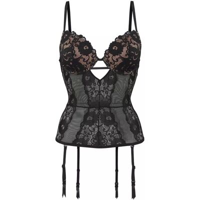 JETTE Korsage Gr. 80 - Sexy Korsage mit Push-up & Abnehmbaren Strapsen JETTE Korsage Gr. 80 - Sexy Korsage mit Push-up & Abnehmbaren Strapsen