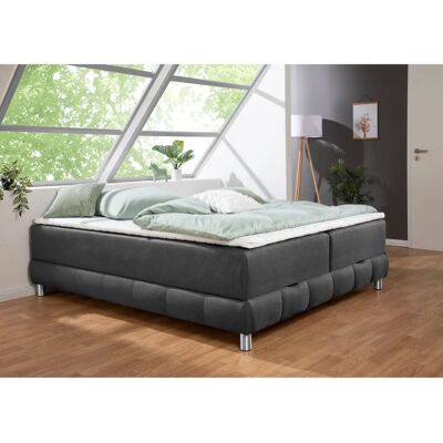 INOSIGN Vaasa Boxspringbett - 160x220cm, grau, H2, mit Stauraum INOSIGN Vaasa Boxspringbett - 160x220cm, grau, H2, mit Stauraum
