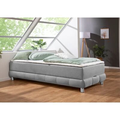 INOSIGN Vaasa Boxspringbett - 90x200cm, Grau, mit Stauraum, H3 INOSIGN Vaasa Boxspringbett - 90x200cm, Grau, mit Stauraum, H3