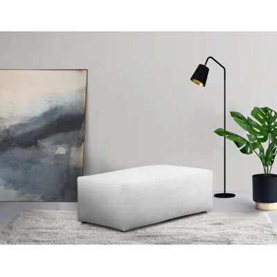 LEGER HOME BY LENA GERCKE Yani Großer Samtgrauer Hocker - Hocker LEGER HOME BY LENA GERCKE Yani Großer Samtgrauer Hocker - Hocker