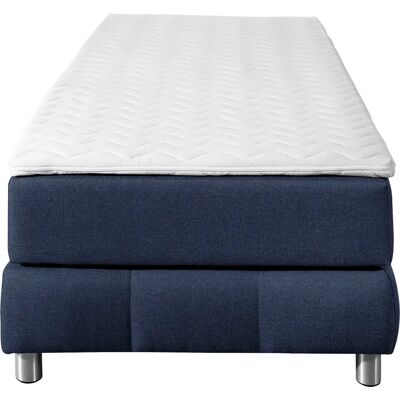 andas Salo Boxspringbett - 7-Zonen-Kaltschaum, Blau, Ohne Kopfteil andas Salo Boxspringbett - 7-Zonen-Kaltschaum, Blau, Ohne Kopfteil