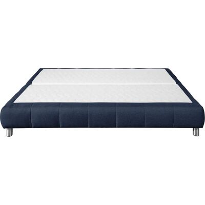 Andas Salo Blau Boxspringbett - Komplett mit Topper Andas Salo Blau Boxspringbett - Komplett mit Topper