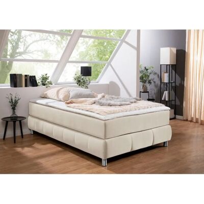 Andas Salo Beige Boxspringbett - Komplett, 7-Zonen, Made in Germany Andas Salo Beige Boxspringbett - Komplett, 7-Zonen, Made in Germany