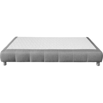 Andas Salo Boxspringbett - 200x220cm, Grau, Ohne Kopfteil Andas Salo Boxspringbett - 200x220cm, Grau, Ohne Kopfteil