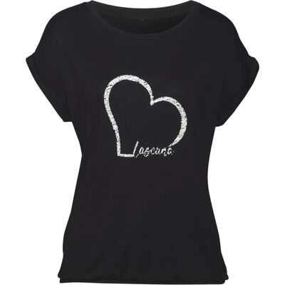 LASCANA Damen Kurzarmshirt mit Herz Print - T-Shirt LASCANA Damen Kurzarmshirt mit Herz Print - T-Shirt
