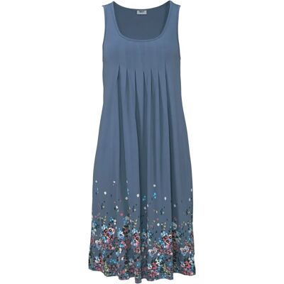 BEACHTIME Modell 52 Blau Blumen Sommerkleid BEACHTIME Modell 52 Blau Blumen Sommerkleid