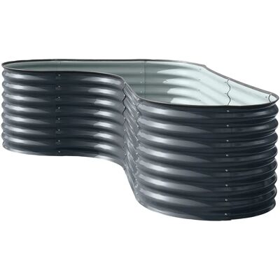 KONIFERA Stahl Hochbeet - 240x160x82cm - Anthrazit - 1900L KONIFERA Stahl Hochbeet - 240x160x82cm - Anthrazit - 1900L