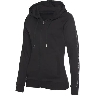 LASCANA ACTIVE Damen Schwarze Baumwolle Trainingsjacke - Jacken LASCANA ACTIVE Damen Schwarze Baumwolle Trainingsjacke - Jacken