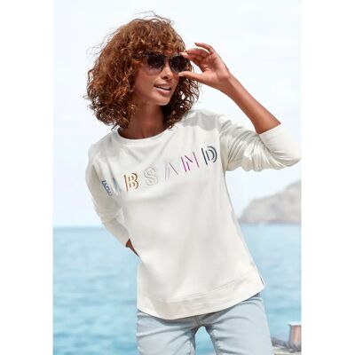 Elbsand Weißes Sweatshirt - Lässige Passform Elbsand Weißes Sweatshirt - Lässige Passform