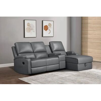 HOME AFFAIRE Napori Multimediasofa, L-Form, Grau - Sofa HOME AFFAIRE Napori Multimediasofa, L-Form, Grau - Sofa