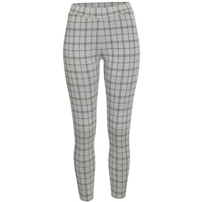 LASCANA Gr. 52/54 Grau mit Schwarzem Karo Leggings - Leggings LASCANA Gr. 52/54 Grau mit Schwarzem Karo Leggings - Leggings