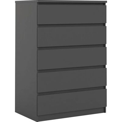 HOME AFFAIRE Naia Sideboard - 5 Schubladen, Schwarz, Wandmontage, Hergestellt in Dänemark HOME AFFAIRE Naia Sideboard - 5 Schubladen, Schwarz, Wandmontage, Hergestellt in Dänemark