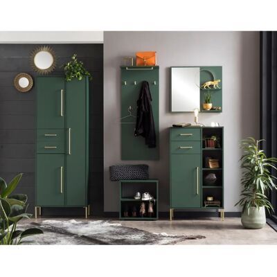 WELLTIME Kent Wandgarderobe - grün WELLTIME Kent Wandgarderobe - grün