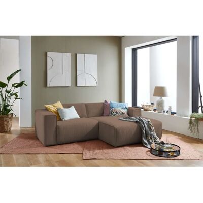Andas Noord Braun 234cm Sofa - Recamiere rechts, Skandinavischer Stil Andas Noord Braun 234cm Sofa - Recamiere rechts, Skandinavischer Stil