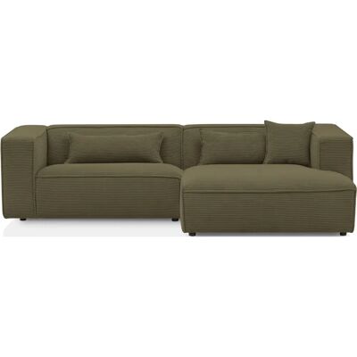 LEGER HOME BY LENA GERCKE PIARA L-Form Sofa - Khaki Cord oder Leinenoptik LEGER HOME BY LENA GERCKE PIARA L-Form Sofa - Khaki Cord oder Leinenoptik