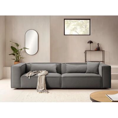LEGER HOME BY LENA PIARA - 3-Sitzer Couch in Cord- oder Leinenoptik - Grau LEGER HOME BY LENA PIARA - 3-Sitzer Couch in Cord- oder Leinenoptik - Grau