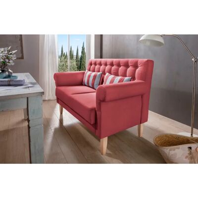 HOME AFFAIRE Scalea Sofa - Mikrofaser, 147x99x76cm - Rot HOME AFFAIRE Scalea Sofa - Mikrofaser, 147x99x76cm - Rot