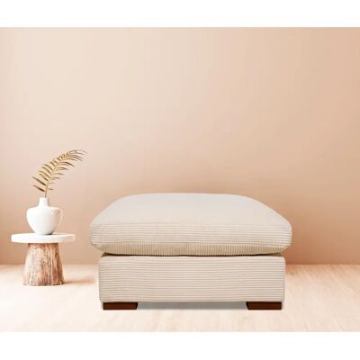 HOME AFFAIRE Coray Beiger (Sand) Hocker - Mit Cord HOME AFFAIRE Coray Beiger (Sand) Hocker - Mit Cord
