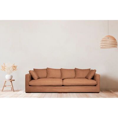 HOME AFFAIRE Coray Sofa - hellbraun - 266cm x 80cm x 113cm HOME AFFAIRE Coray Sofa - hellbraun - 266cm x 80cm x 113cm
