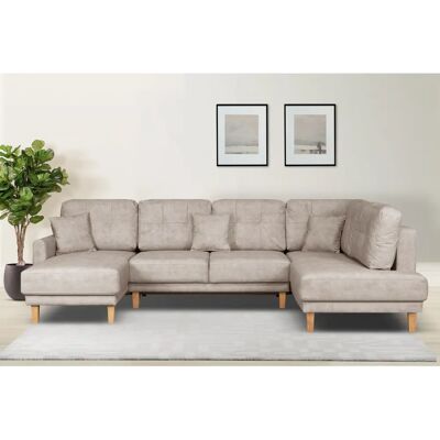 HOME AFFAIRE Triplo U-Form Sofa - U-Form Couch mit Stauraum & Schlaffunktion HOME AFFAIRE Triplo U-Form Sofa - U-Form Couch mit Stauraum & Schlaffunktion