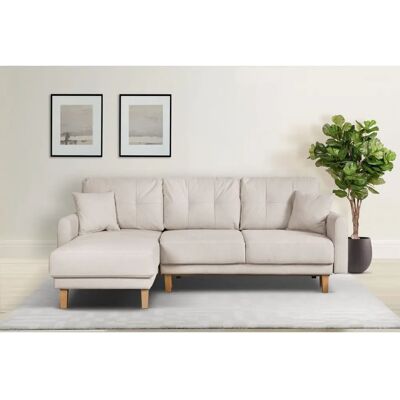 Home Affaire Triplo Beiges Sofa mit Stauraum - Couch Home Affaire Triplo Beiges Sofa mit Stauraum - Couch