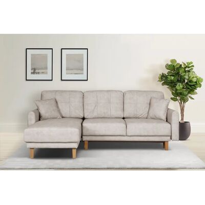 HOME AFFAIRE Samt-L-Form Sofa mit Stauraum HOME AFFAIRE Samt-L-Form Sofa mit Stauraum